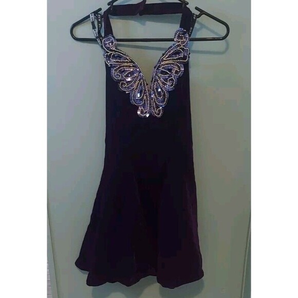Zum Zum Dresses & Skirts - Vintage 80s Zum Zum Dress Womens 3-4 Purple Velvet  Fairy Whimsy Formal USA
